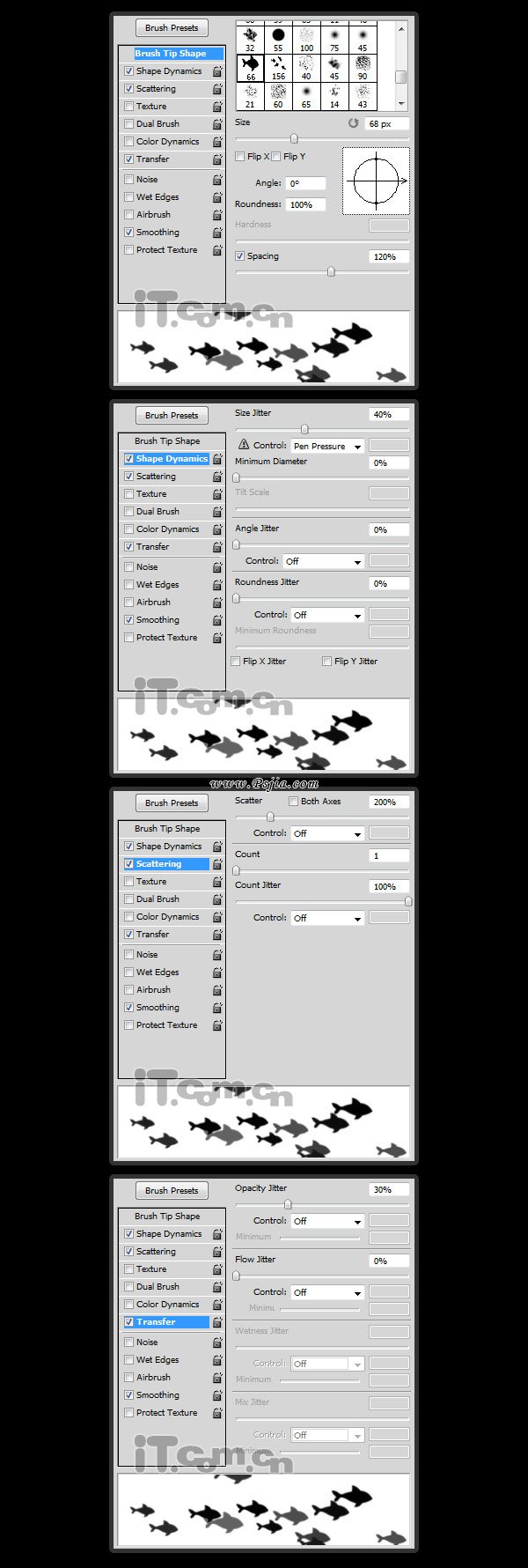 Photoshop绘画一幅简单的海底景色