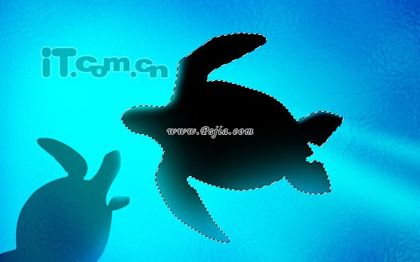 Photoshop绘画一幅简单的海底景色