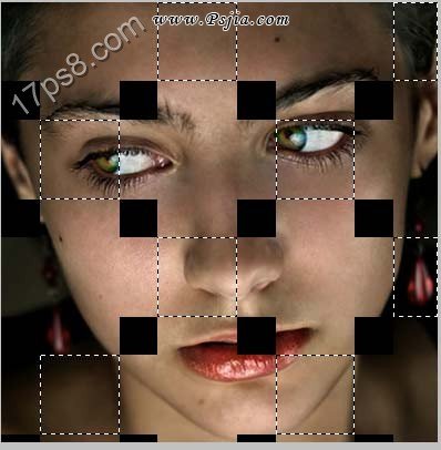 Photoshop制作编织效果的美女照片