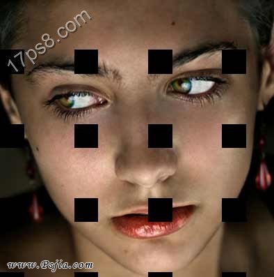 Photoshop制作编织效果的美女照片