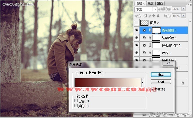Photoshop调出外景照片欧美冷艳色调,PS教程,PS家园网