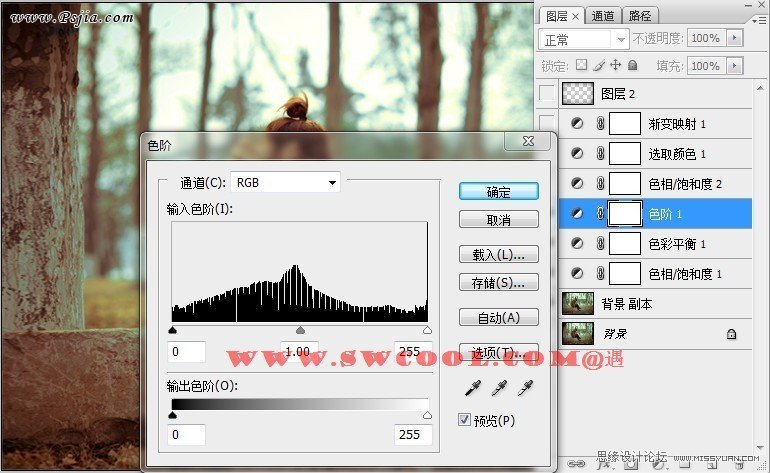Photoshop调出外景照片欧美冷艳色调,PS教程,PS家园网