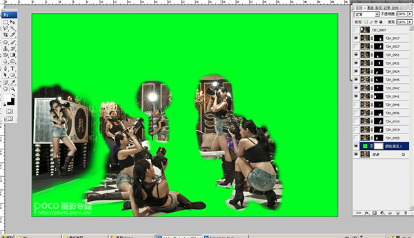 PS教程:合成多人动作场景 经典设计网 PS图片处理 PS教程:合成多人动作场景