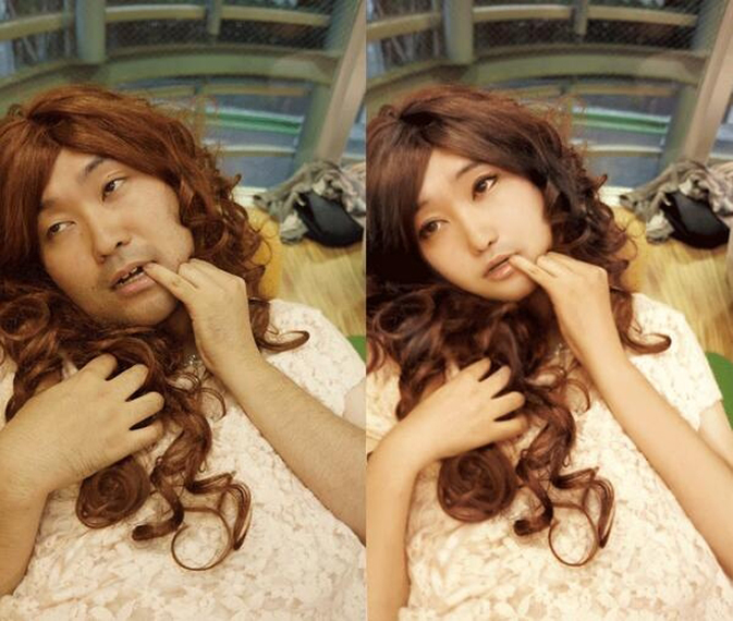 vs (24) 最强PS达人!改造丑女大翻身!