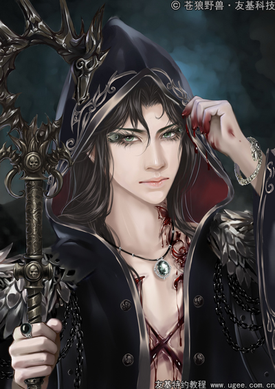 友基数位板奇幻插画教程《血之刻痕》