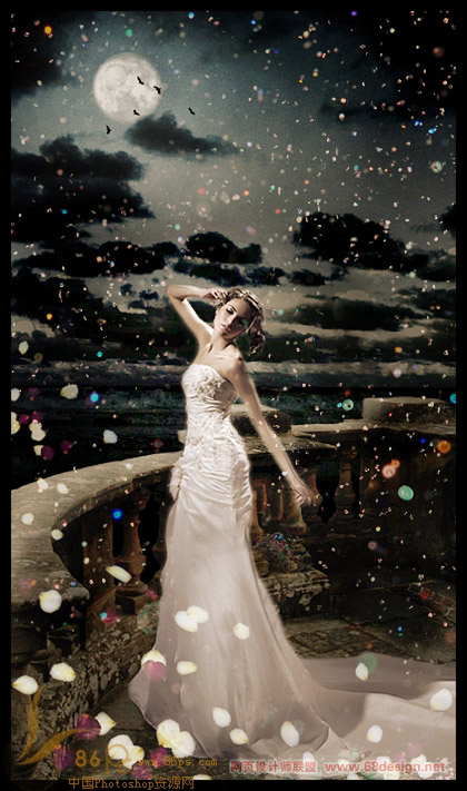 优美的暗夜美女