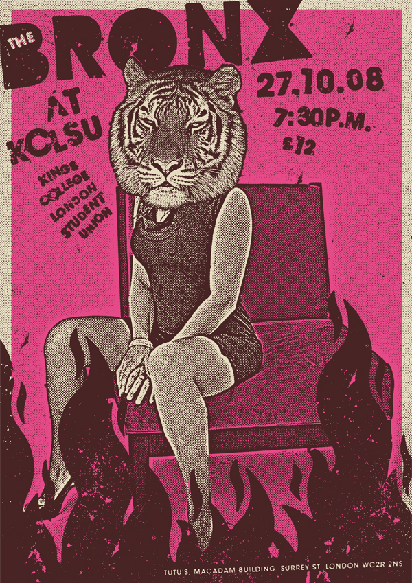 丝网印刷人身虎头海报