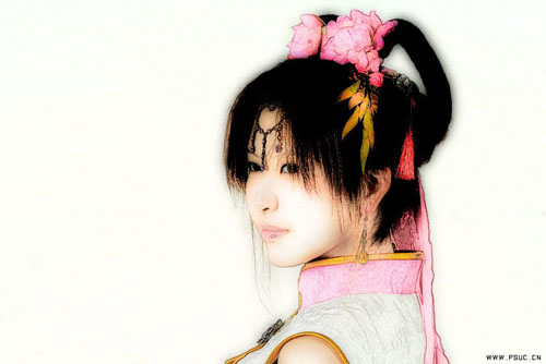 工笔画网游美眉