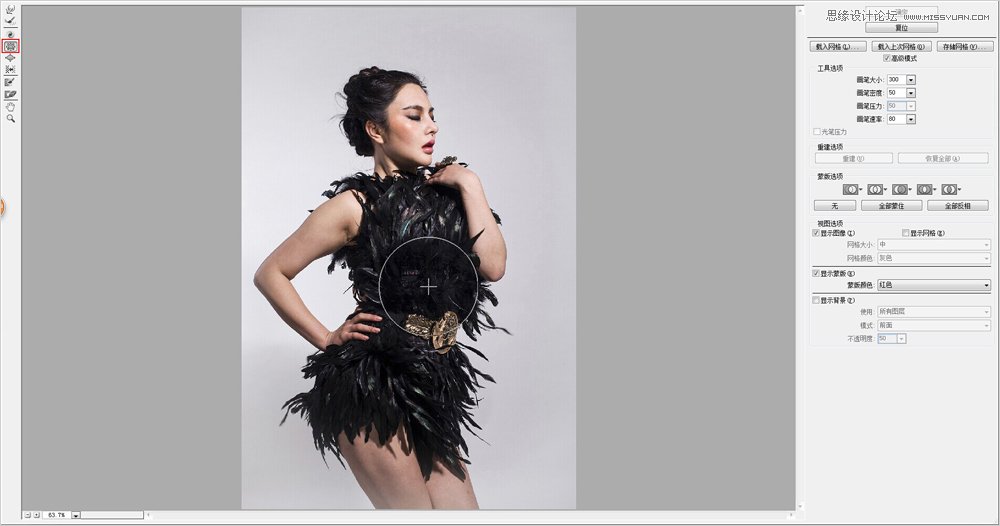 Photoshop通过液化工具打造完美的人像效果,PS教程,PS家园网