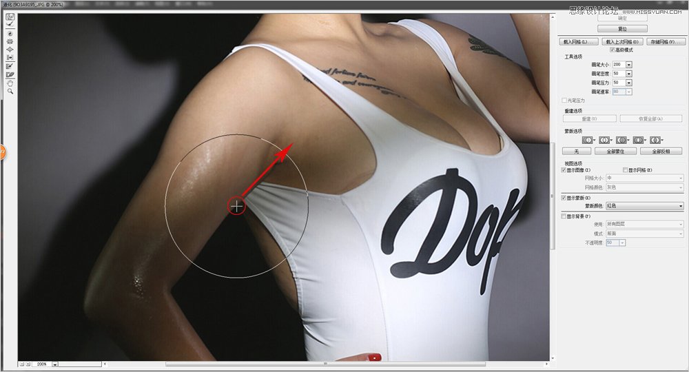 Photoshop通过液化工具打造完美的人像效果,PS教程,PS家园网
