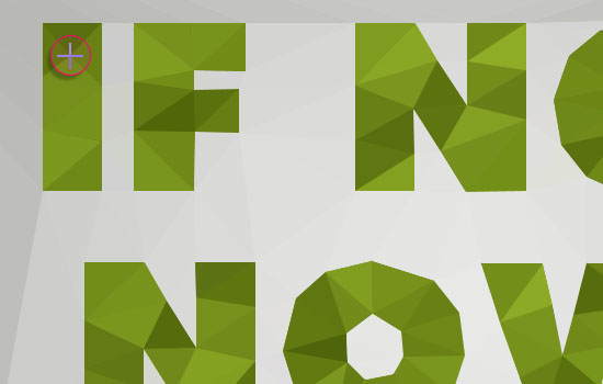高大上的多边形字体效果教程 LowPoly 04 2 高大上的多边形字体效果教程