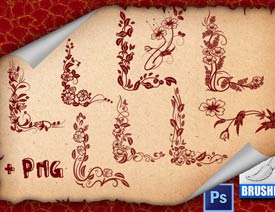 创意花纹边框PNG图片