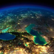 唯美夜景航拍，NASA航拍地球各地夜景。