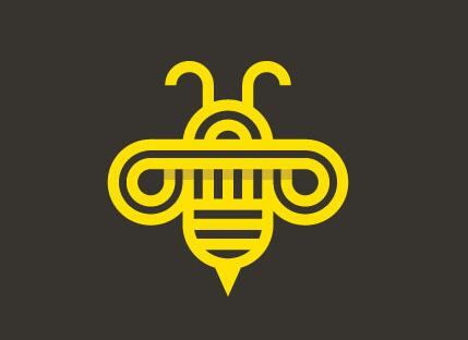 23个顶级设计师的创意蜜蜂标志设计