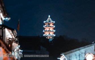 城市调色：用PS调出冷色风格的老街照片,PS教程,PS家园网