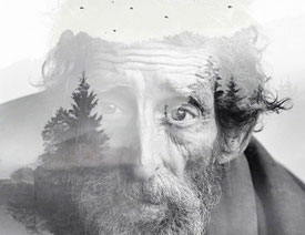 用ps创意合成人像和风景照片二次曝光效果