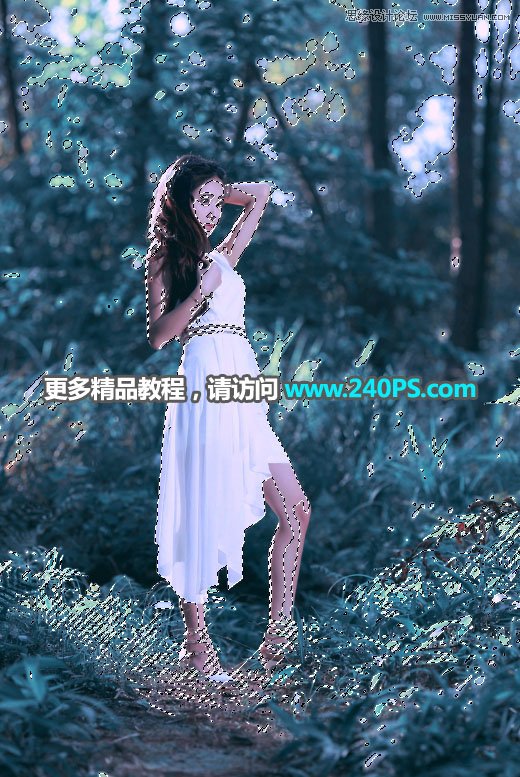 蓝色光效：用PS调出人像蓝色唯美效果,PS教程,PS家园网