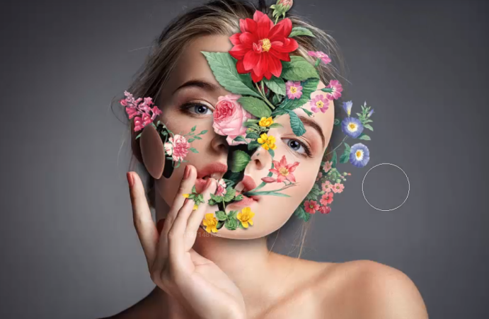 创意人像：用PS添加创意的花朵人物头像,PS教程,PS家园网