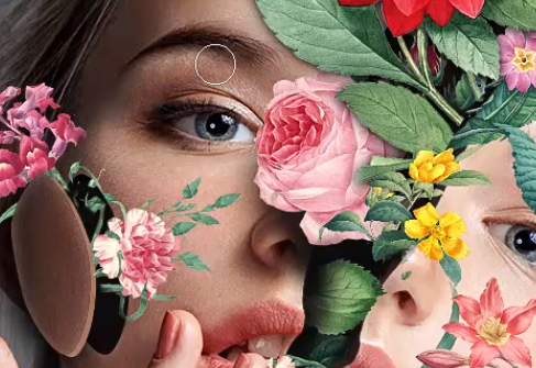 创意人像：用PS添加创意的花朵人物头像,PS教程,PS家园网