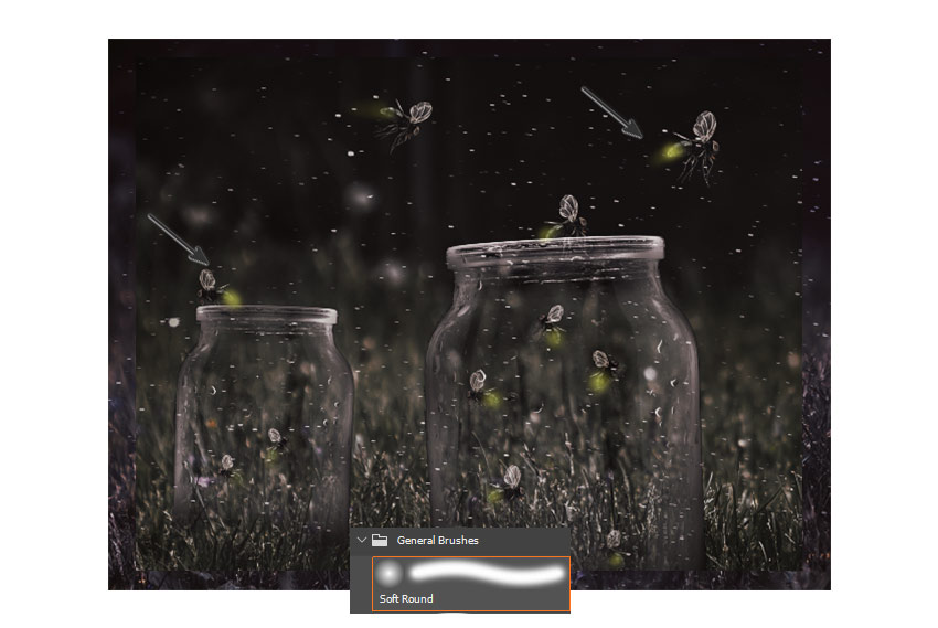 梦幻场景：PS合成唯美的萤火虫场景,PS教程,PS家园网