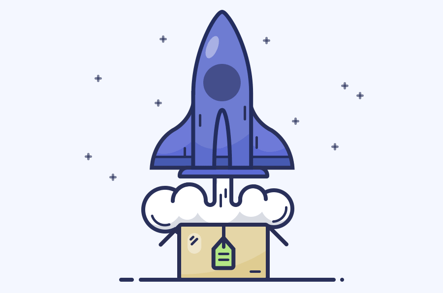 火箭绘画：PS绘制简笔画风格的火箭图标,PS教程,PS家园网