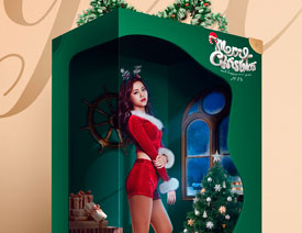 PS合成创意的圣诞节宣传海报