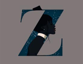 PS结合AI制作创意的字母插画效果