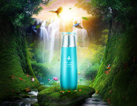 PS合成大气的化妆品宣传海报