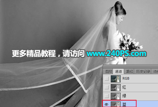 Photoshop快速抠出昏暗背景中的婚纱照,PS教程,PS家园网