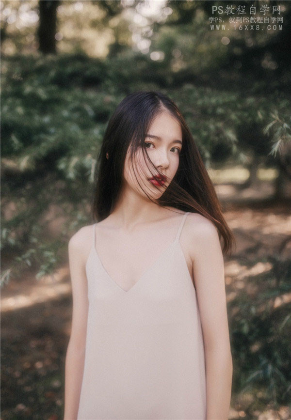 Photoshop调出森林美女照片朦胧艺术效果,PS教程,PS家园网