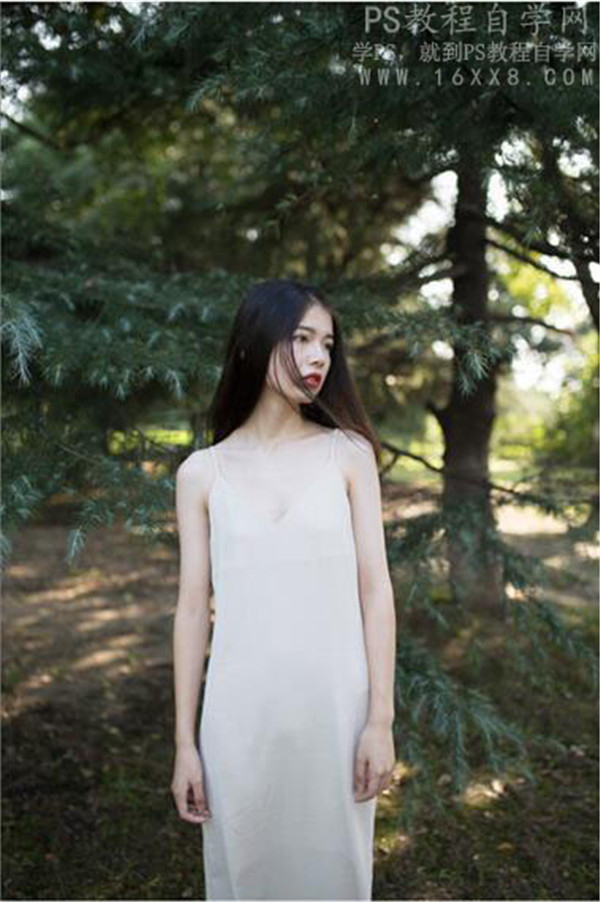 Photoshop调出森林美女照片朦胧艺术效果,PS教程,PS家园网