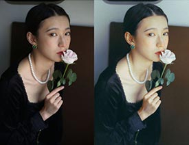 PS调出室内人像质感胶片艺术效果