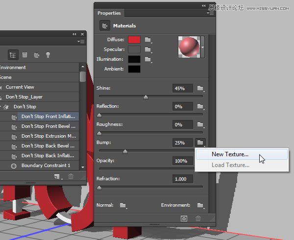 Photoshop制作红色大气的立体字教程,PS教程,PS家园网