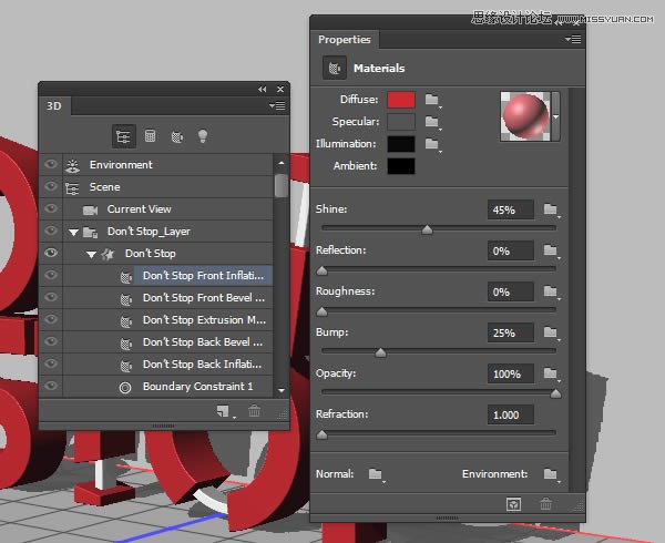 Photoshop制作红色大气的立体字教程,PS教程,PS家园网