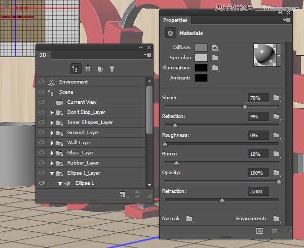 Photoshop制作红色大气的立体字教程,PS教程,PS家园网