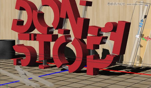 Photoshop制作红色大气的立体字教程,PS教程,PS家园网