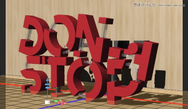 Photoshop制作红色大气的立体字教程,PS教程,PS家园网