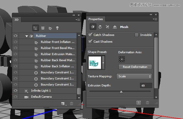 Photoshop制作红色大气的立体字教程,PS教程,PS家园网
