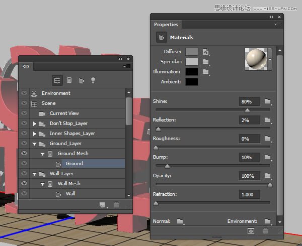Photoshop制作红色大气的立体字教程,PS教程,PS家园网