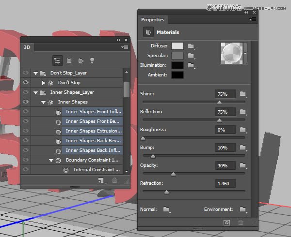 Photoshop制作红色大气的立体字教程,PS教程,PS家园网