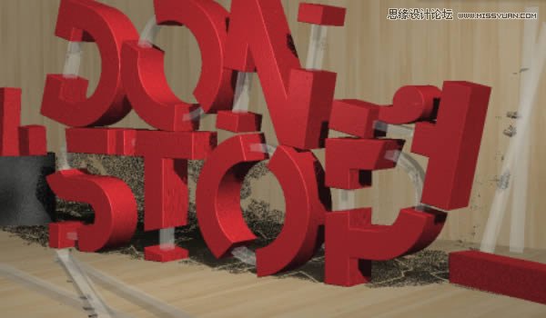 Photoshop制作红色大气的立体字教程,PS教程,PS家园网