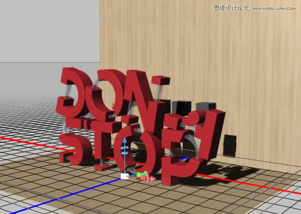 Photoshop制作红色大气的立体字教程,PS教程,PS家园网