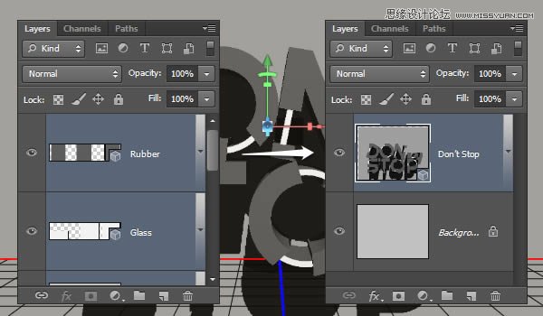 Photoshop制作红色大气的立体字教程,PS教程,PS家园网