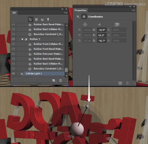 Photoshop制作红色大气的立体字教程,PS教程,PS家园网