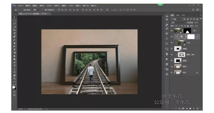 Photoshop合成3D立体主题风格的画框场景,PS教程,PS家园网