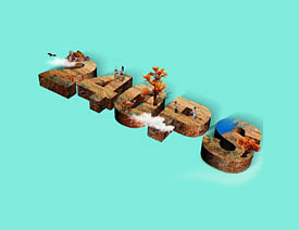 PS制作设计秋季主题风格的立体字