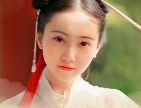 PS调出外景古风人像暖色艺术效果