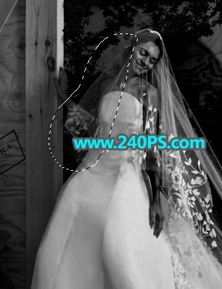 Photoshop完美抠出穿着透明婚纱的新娘,PS教程,PS家园网