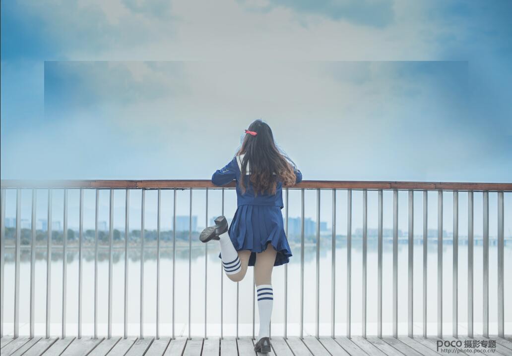 Photoshop调出湖边女孩二次元动漫效果,PS教程,PS家园网