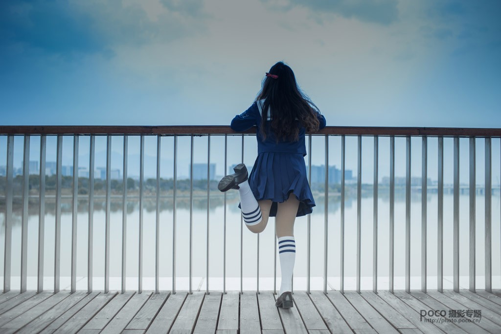 Photoshop调出湖边女孩二次元动漫效果,PS教程,PS家园网